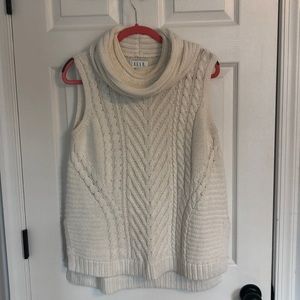 Elle sleeveless turtleneck sweater
